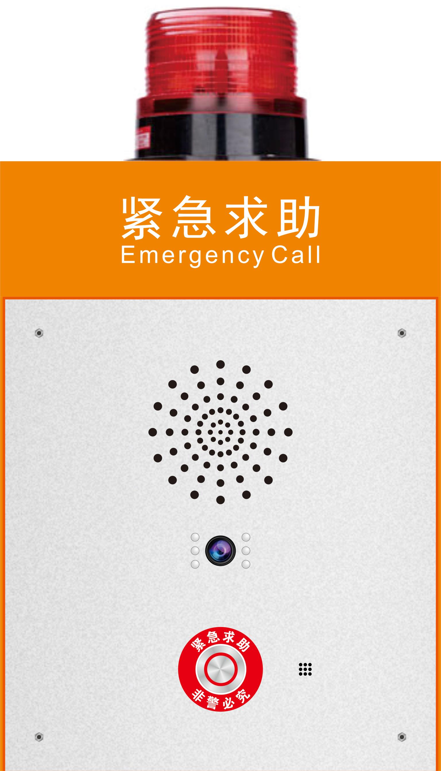 DSR-H8911  IP网络高清可视一键求助对讲终端 2x50W