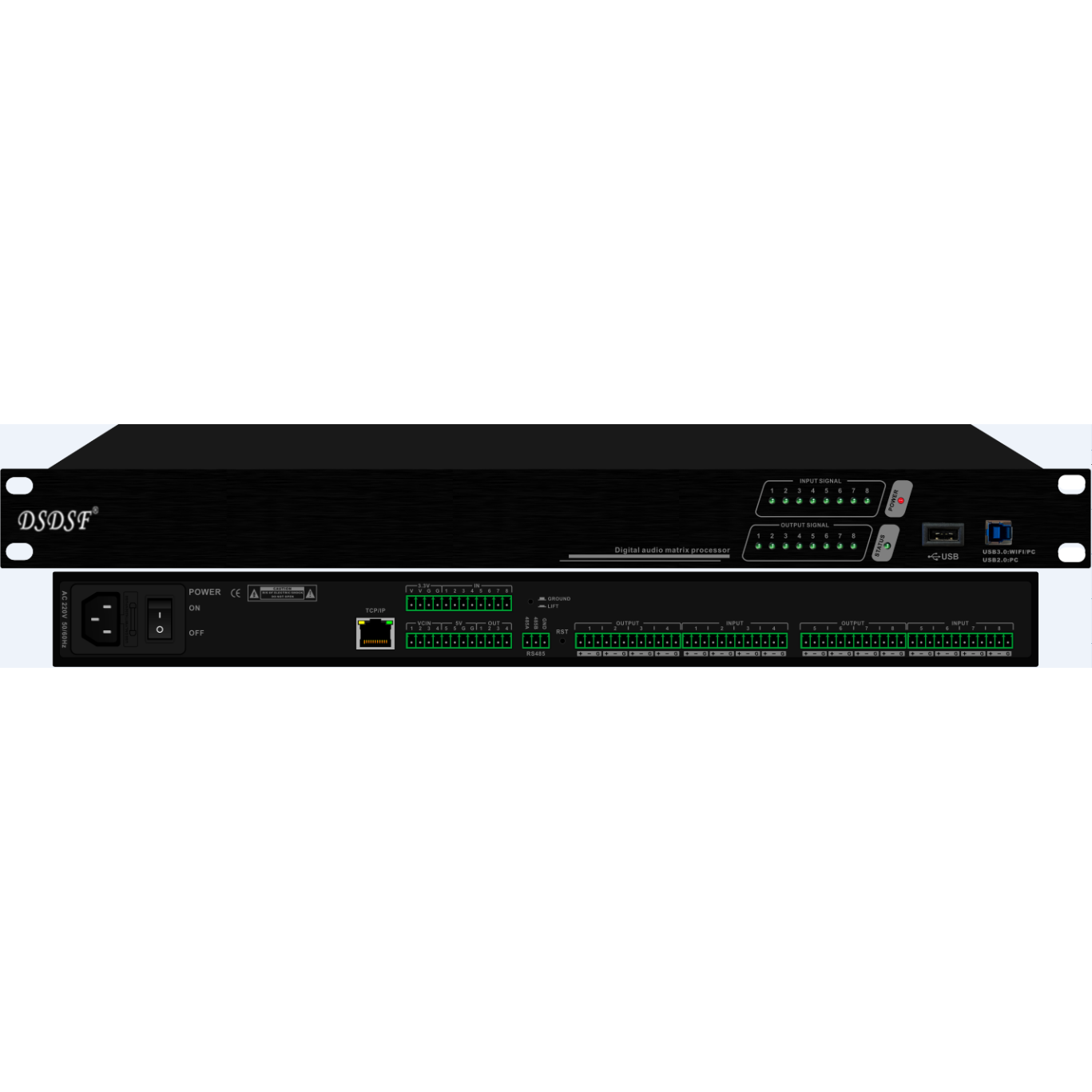 PA-216D  16进12出数字音频处理器(Dante)